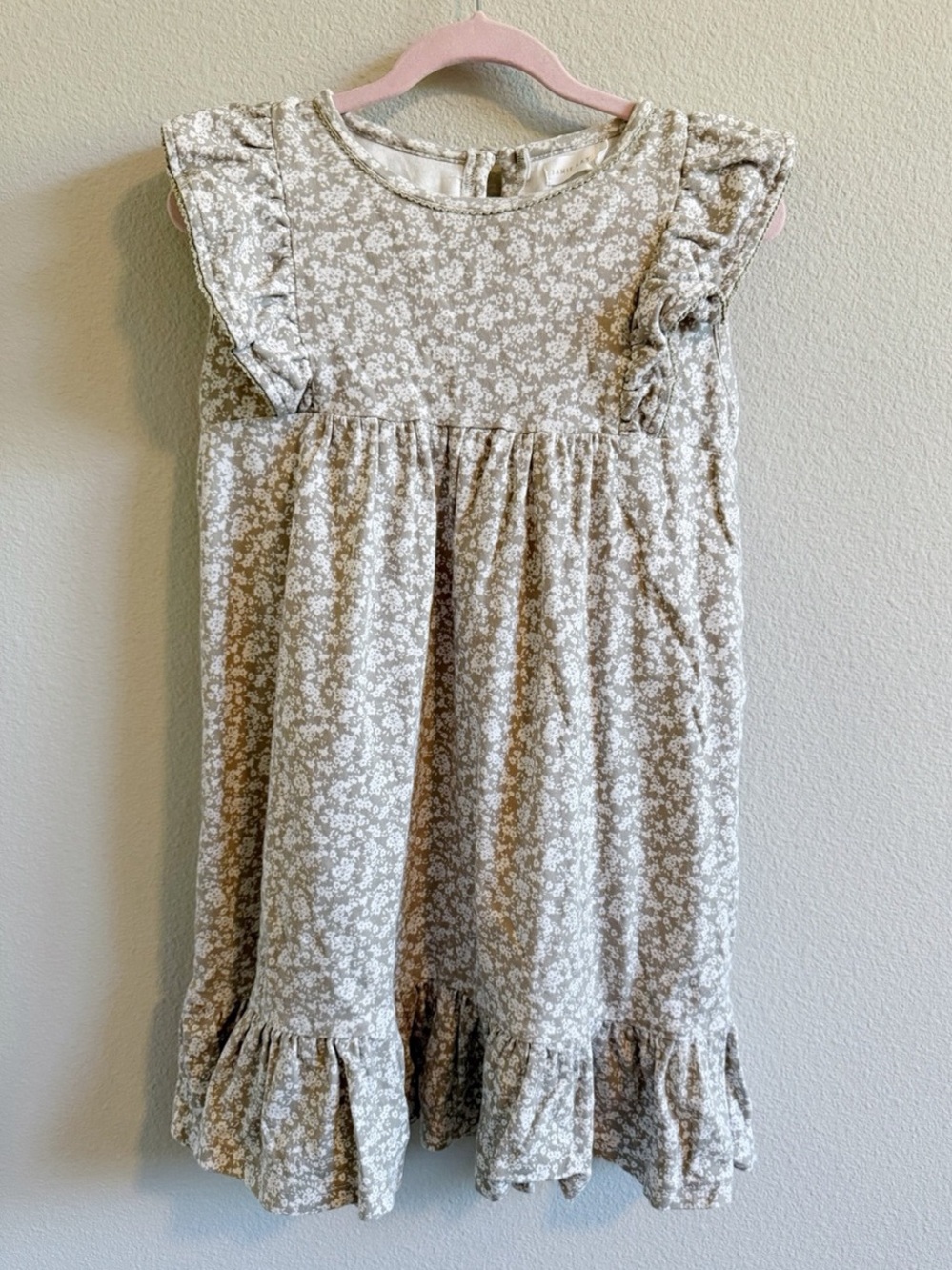 Jamie Kay Floral Ruffle Sleeve Dress | Size 7Y
